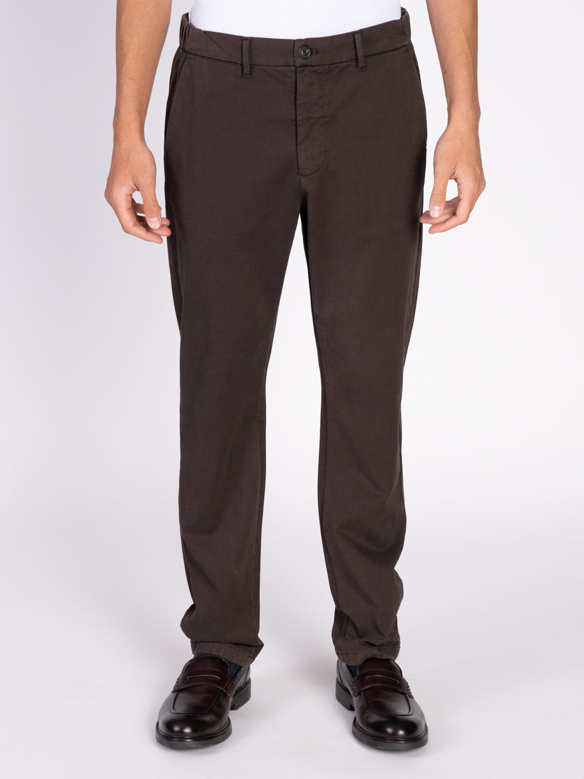 PANTALONE ARMATURATO TASCA AMERICA|Colore:Moro