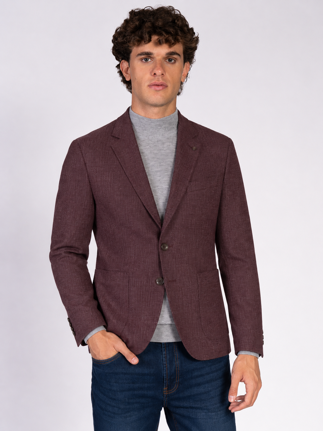 GIACCA IN TESSUTO ARMATURATO|Colore:Moro