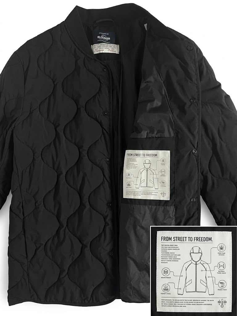 GIACCA TRAPUNTATA|Colore:Nero