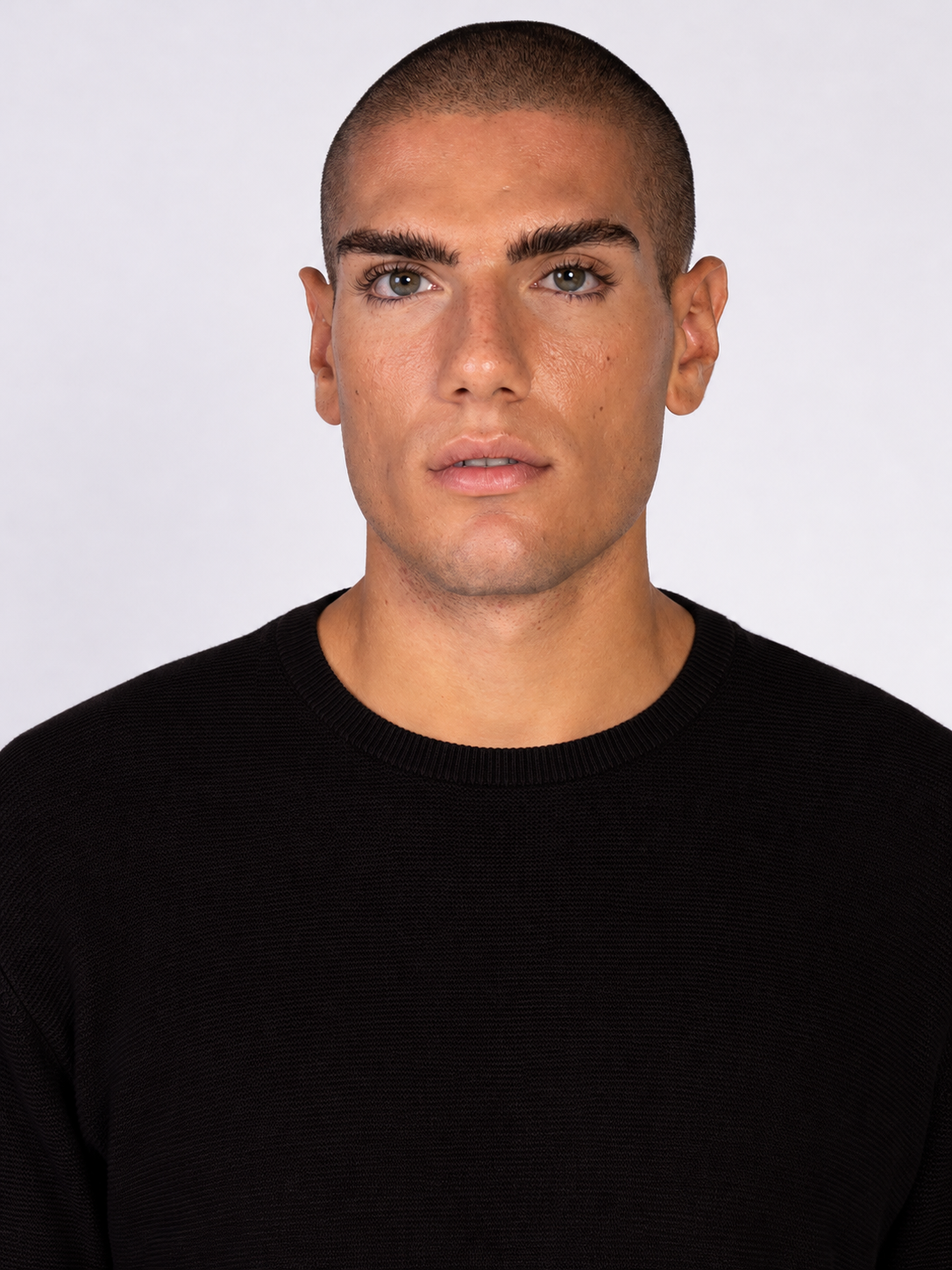 MAGLIA GIROCOLLO JACQUARD|Colore:Caffe'
