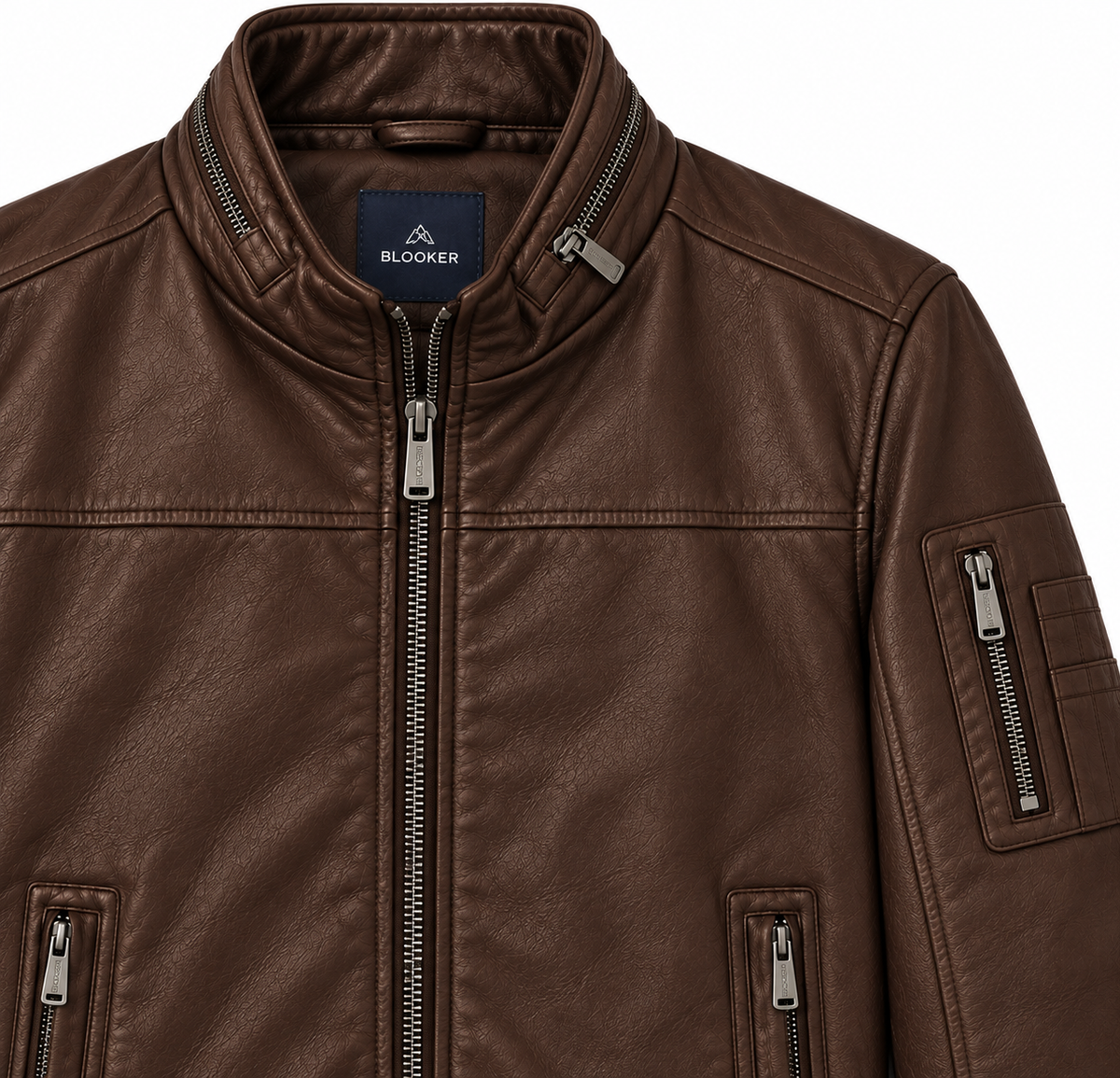 Giubbotto ecopelle|Colore:Moro