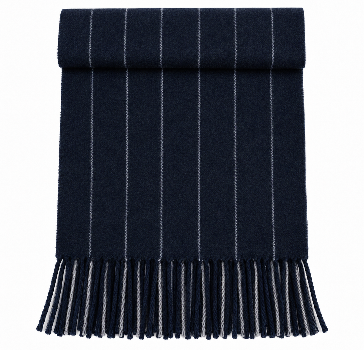 SCIARPA A RIGHE GESSATA|Colore:Blu