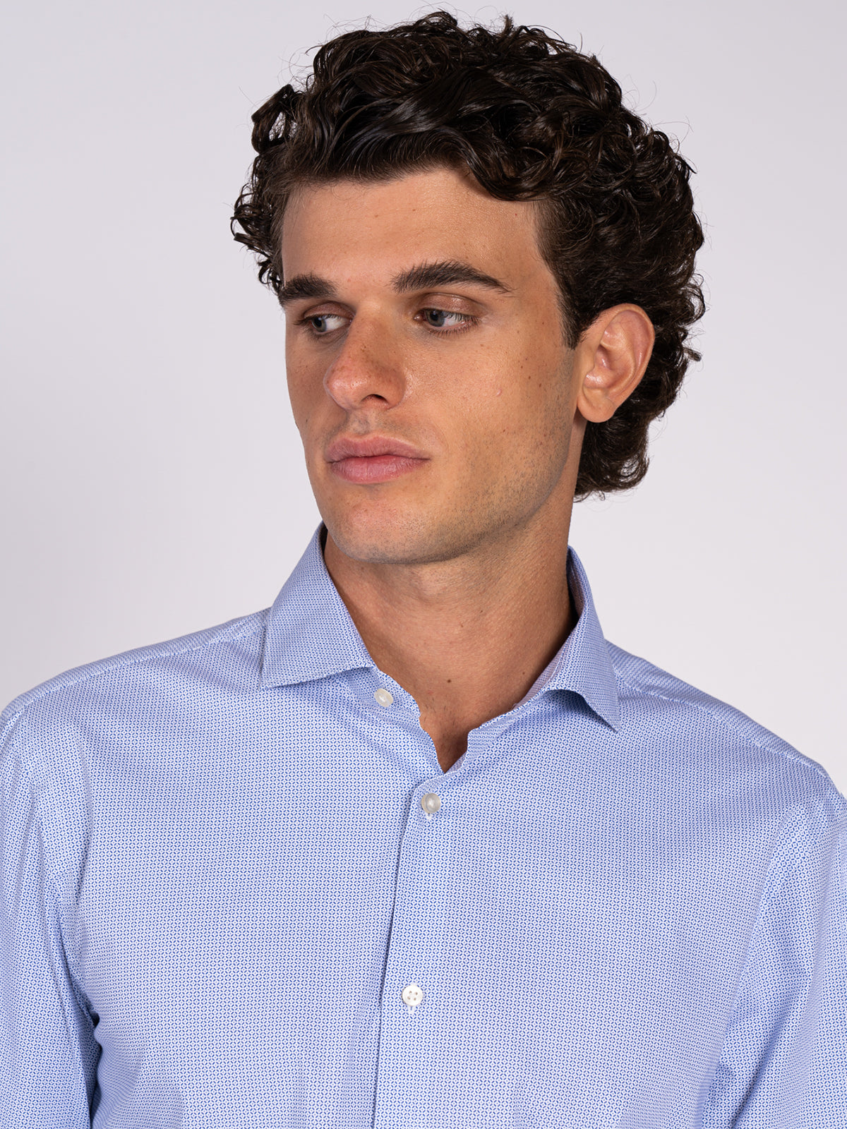 CAMICIA MICROFANTASIA|Colore:Bianco