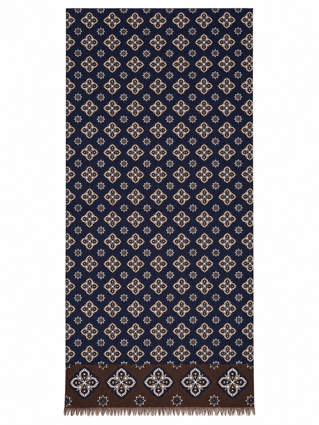 PASHMINA PATTERN GEOMETRICO|Colore:Blu
