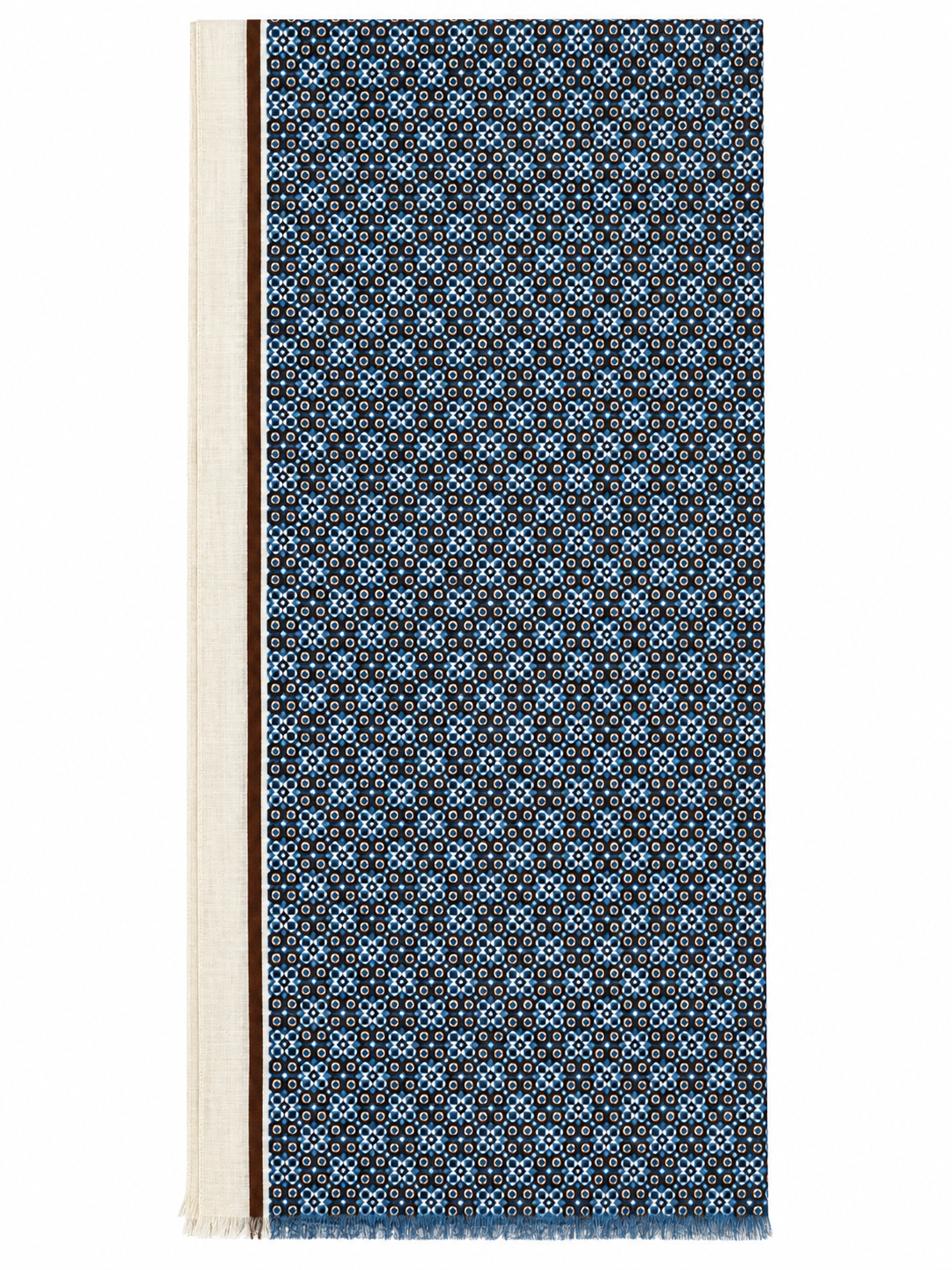 PASHMINA PATTERN GEOMETRICO|Colore:Blu