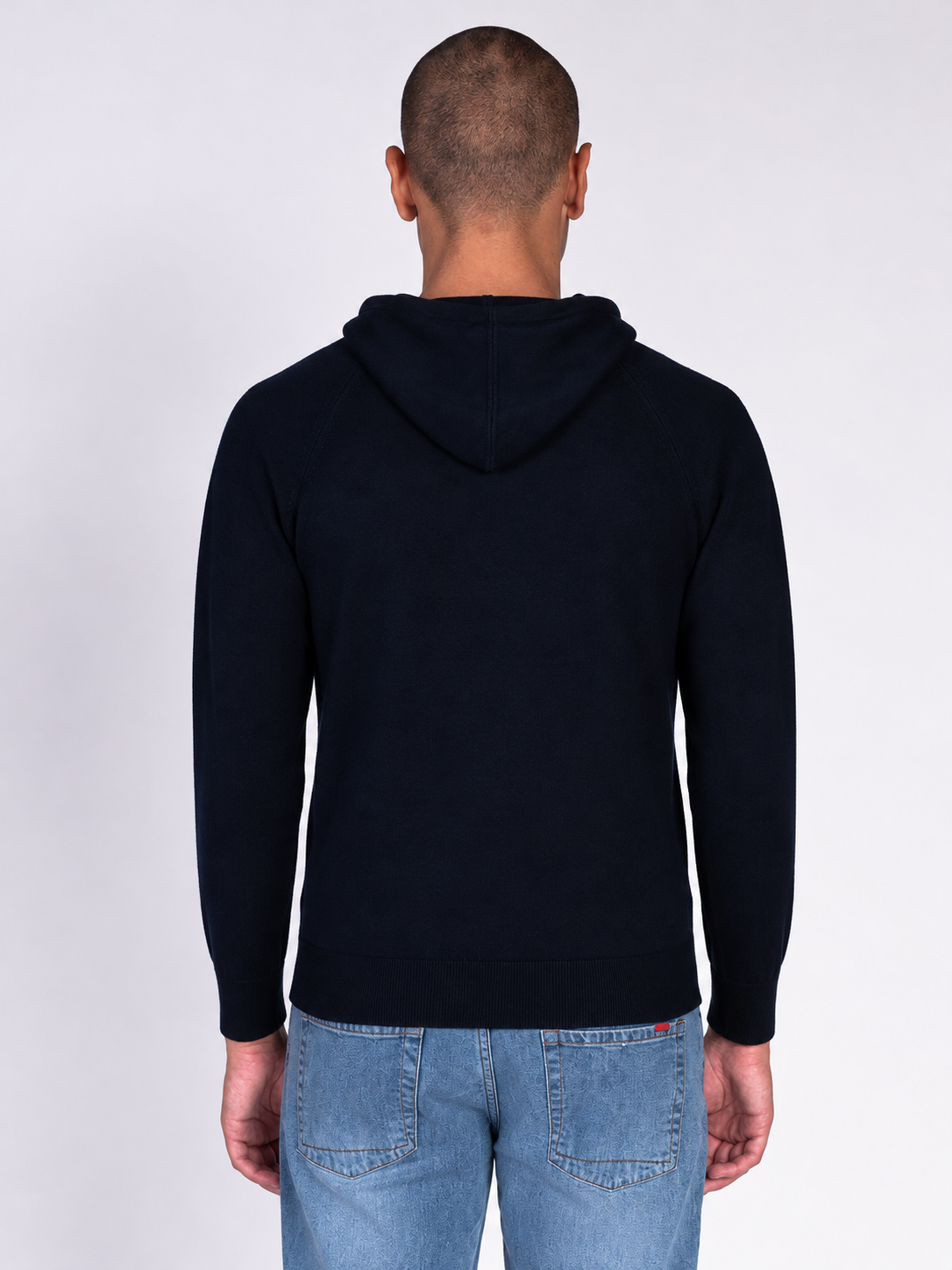 MAGLIA CON CAPPUCCIO|Colore:Blu