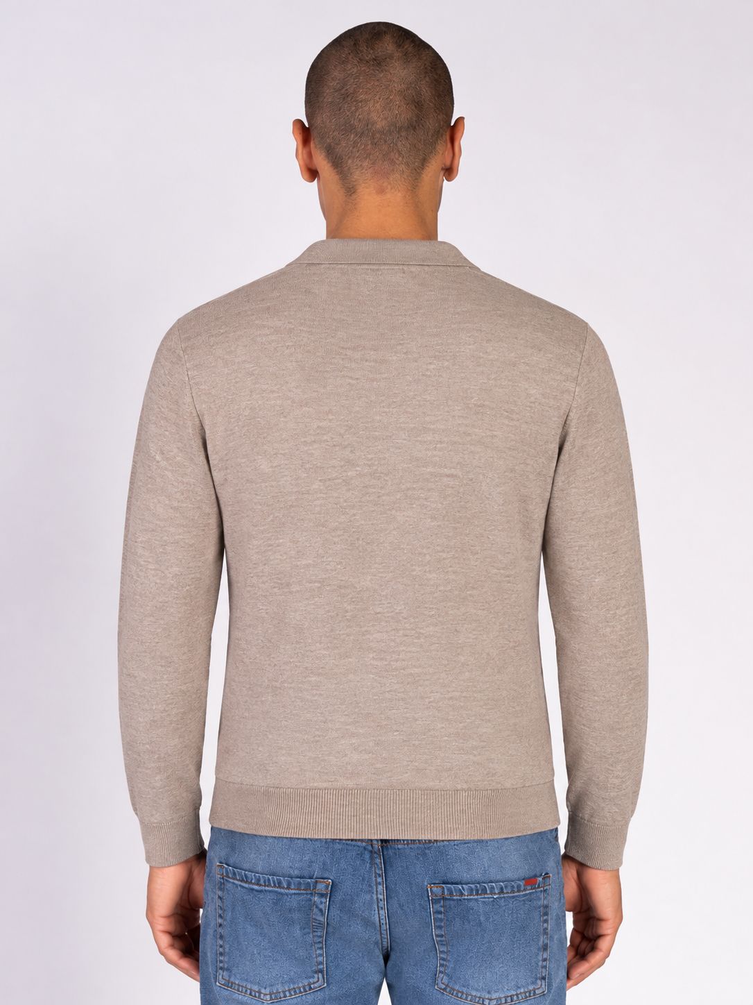 MAGLIA COLLO DERBY|Colore:Beige