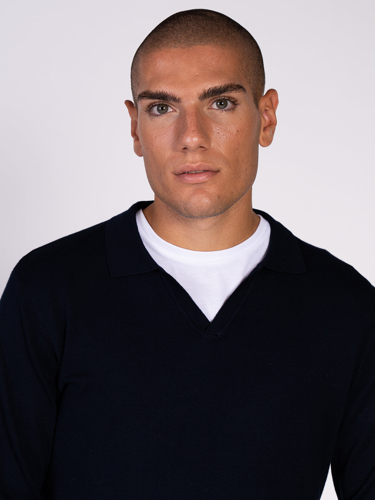MAGLIA COLLO DERBY|Colore:Blu