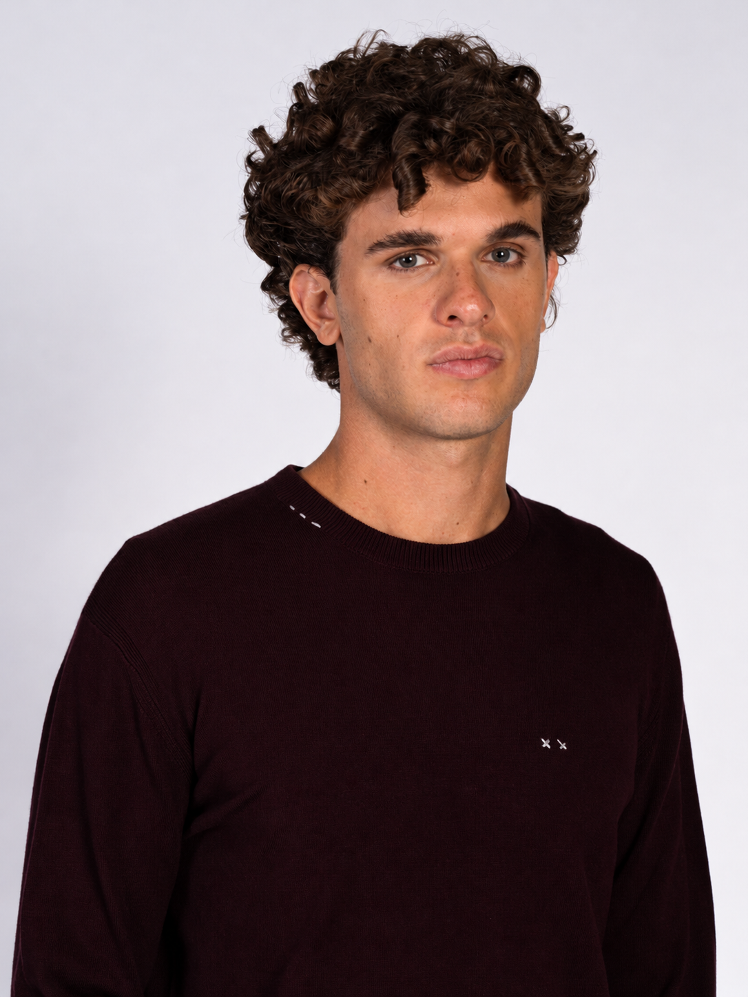MAGLIA GIROCOLLO|Colore:Bordeaux