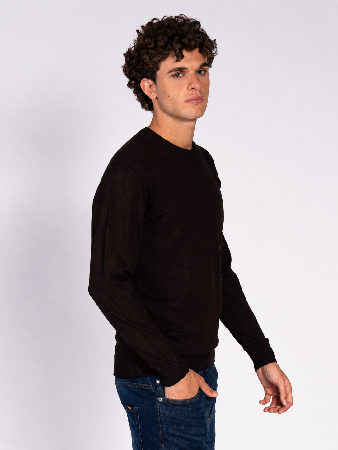 MAGLIA GIROCOLLO|Colore:Caffe'