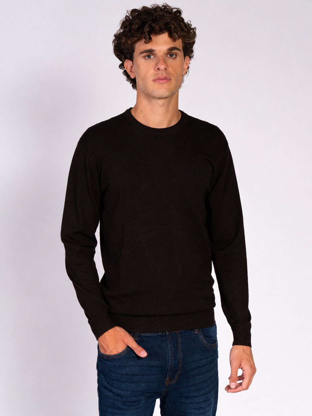 MAGLIA GIROCOLLO|Colore:Caffe'