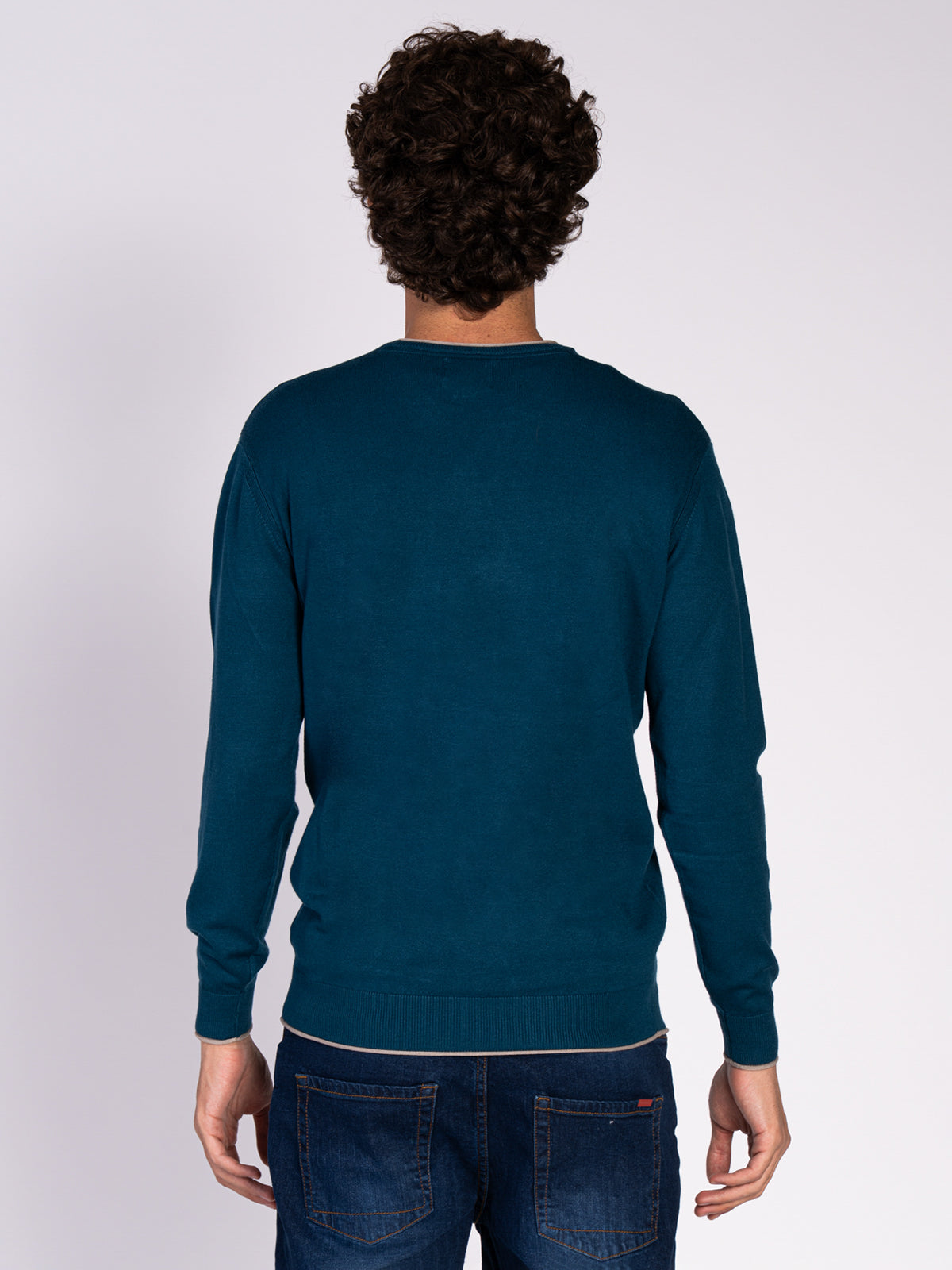 MAGLIA GIROCOLLO|Colore:Petrolio