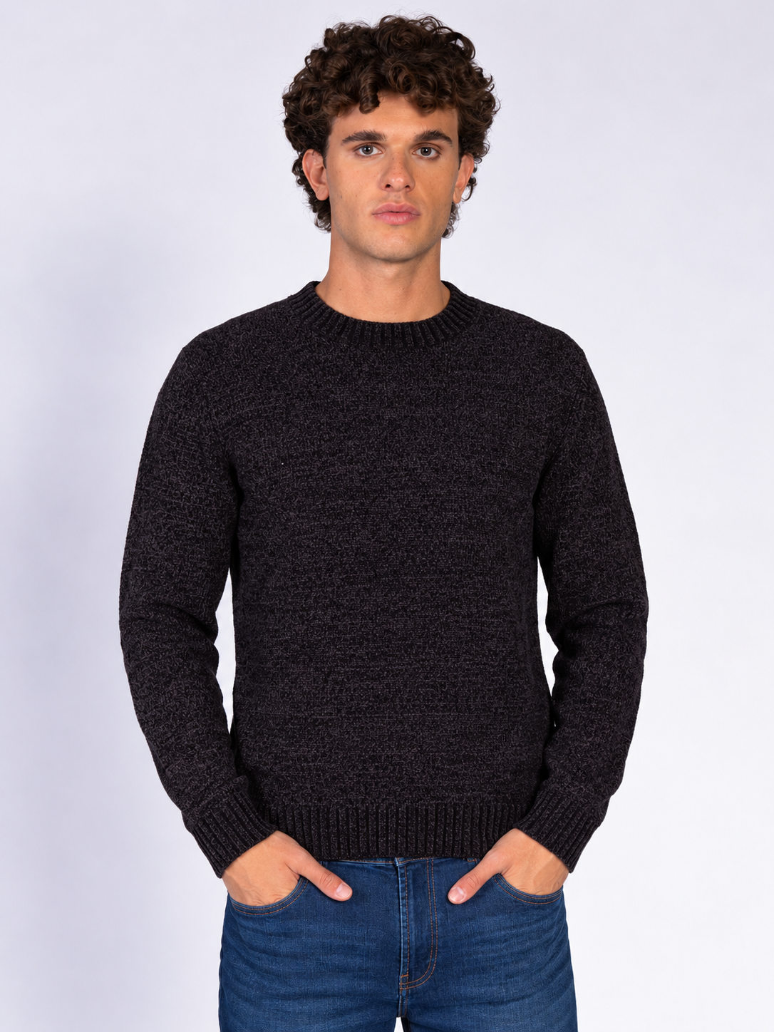 MAGLIA CINIGLIA RASATA|Colore:Caffe'