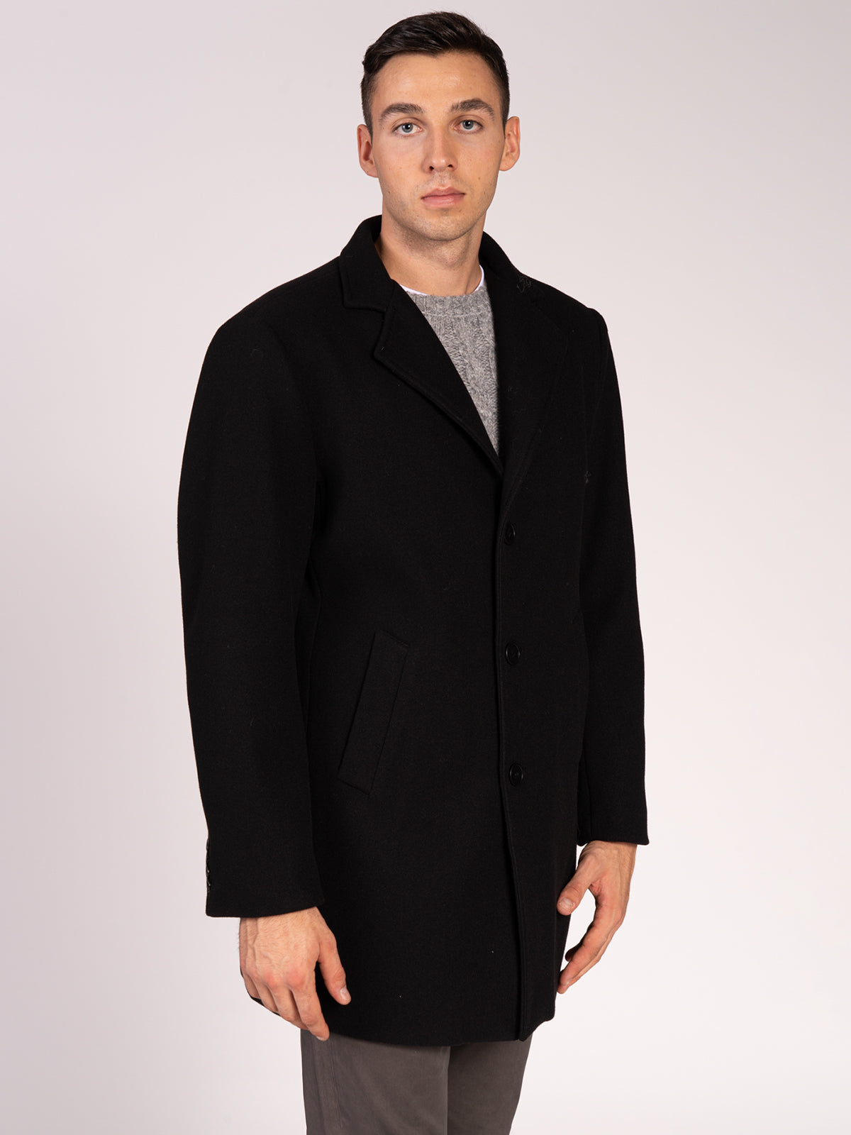 CAPPOTTO MONOPETTO|Colore:Nero