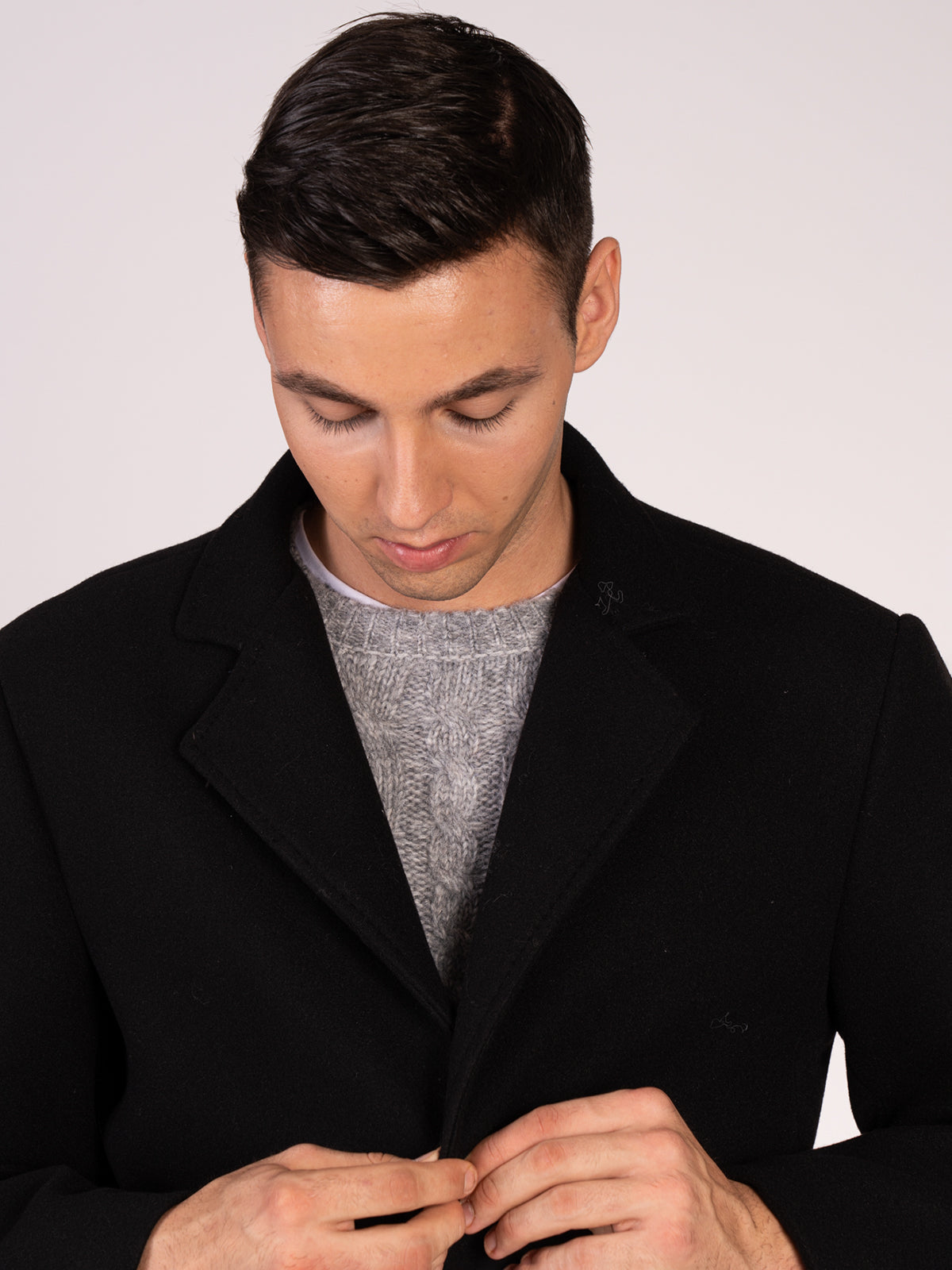 CAPPOTTO MONOPETTO|Colore:Nero