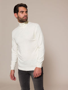 Maglia collo alto basic|Colore:Panna