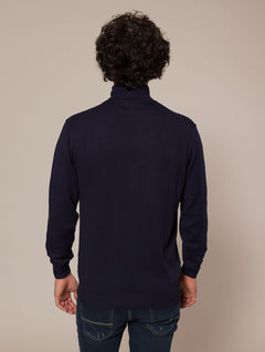 Maglia collo alto basic|Colore:Blu